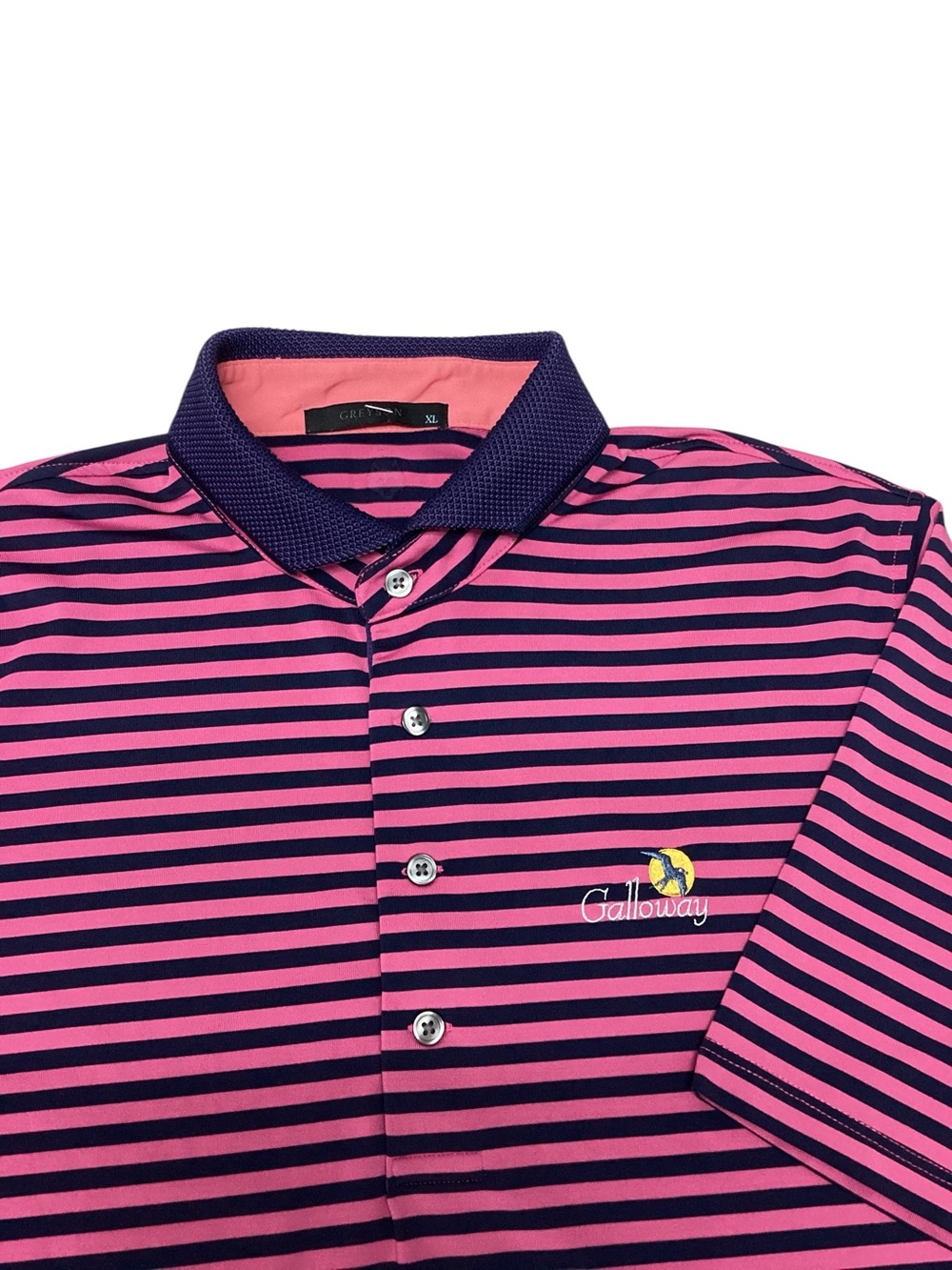 Greyson Mens Striped Polo Shirt size XL